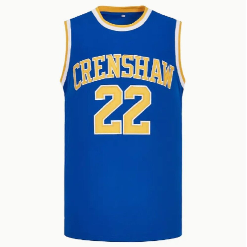 NEW Love and Basketball Quincy McCall #22 Crenshaw Movie JERSEY Stitched